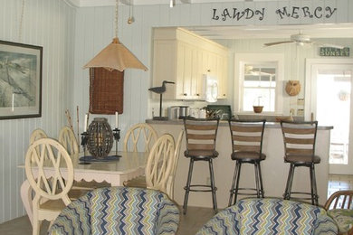 Family room - coastal family room idea in Charleston