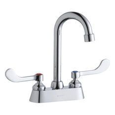 Elkay 4" Centerset With Exposed Deck Faucet and 4" Gooseneck Spout