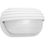 Progress Lighting - 1-Light Wall Bracket, White - Polycarbonate light for indoor and outdoor areas. Colors will not fade and parts will not corrode. UV stabilized. UL listed for wet locations. Wall mount only.