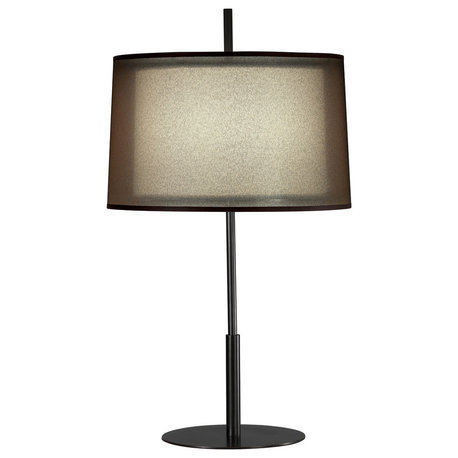 Robert Abbey Z2180 One Light Table Lamp Saturnia Deep Patina Bronze