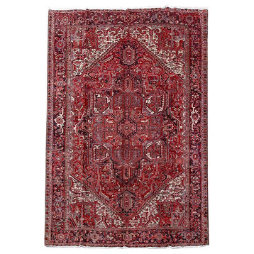 Consigned, Persian Rug, 10'x13', Handmade Wool Heriz