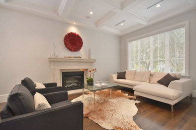Inspiration for a transitional living room remodel in Vancouver