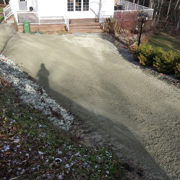 Gravel Driveway with French Drain