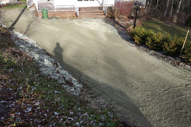 Gravel Driveway with French Drain