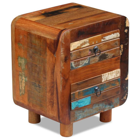vidaXL Storage Cabinet Varied/Multicolor Reclaimed wood Medium