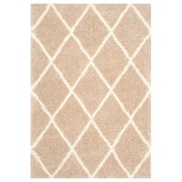 Safavieh Montreal Shag Collection SGM831 Rug, Beige/Ivory, 8'6" X 12'