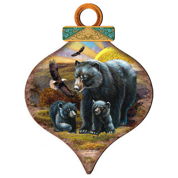 Raising Sun Bears Family Ornament Drop