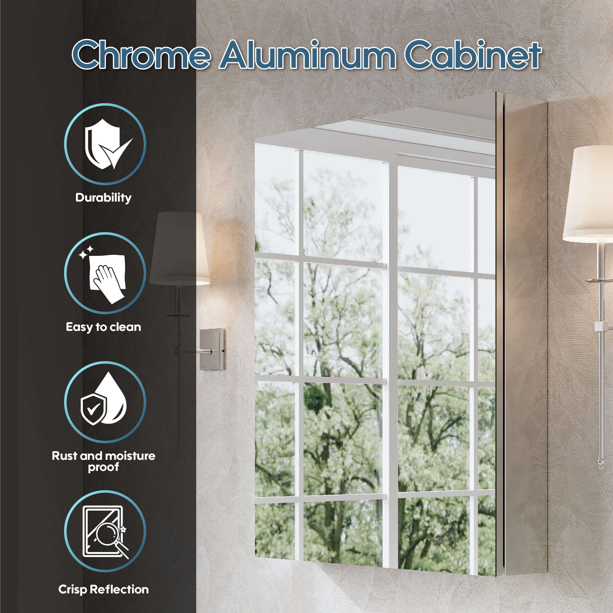 Recessed/Surface Mount Bathroom Medicine Cabinet, Soft-Close Blum ...