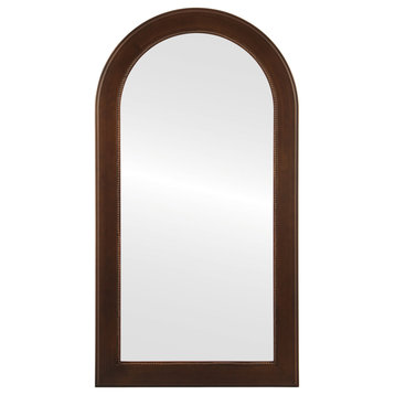 Yvonne Framed Full Length Mirror, Crescent Cathedral, 27.4"x51.4", Sunset Gold