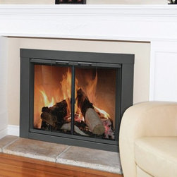Carson Masonry Fireplace Door In Vintage Iron Finish - Fireplace Accessories