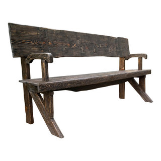 Farmhouse Rustic Indoor Bench Rustic Accent And Storage Benches Other by Valter and Anna fon Eynik Houzz