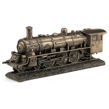 Train Steam Engine Statue by Veronese Design