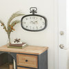 Vintage White Metal Wall Clock 52579