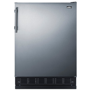 Summit FF708RS 24"W 5.3 Cu. Ft. Energy Star Certified Compact - Stainless Steel