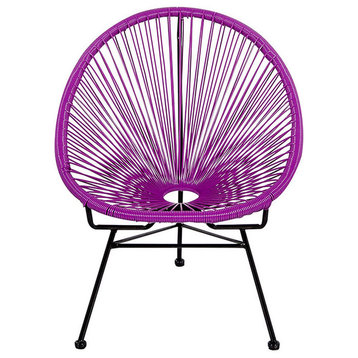 Acapulco Weave Lounge Chair, Purple