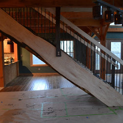 Live Edge Stairs - Curly Maple and Walnut - Home Improvement