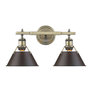 Aged Brass w/ Rubbed Bronze Shades