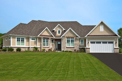 Traditional exterior home idea in Chicago
