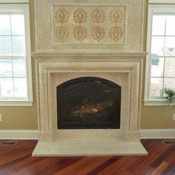 Marble Elegance Fireplace
