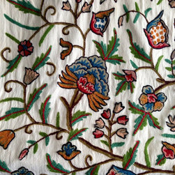 Crewel Fabric - Curtain Fabric