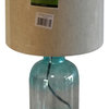 nu steel Glass Decorative Table Lamps With White Shade