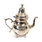 Brass Moroccan 2-Qt Engraved, Hand Carved Copper Teapot