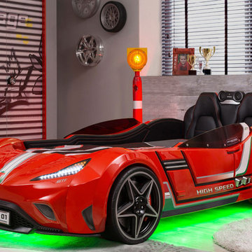 Carrera Race Car Twin Bed
