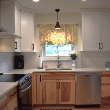 Showplace EVO Pendleton Kitchen in Hickory Natural and Extra White