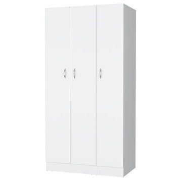 Casper Wardrobe with 2-Drawers, Hanging Rod and 3-Doors