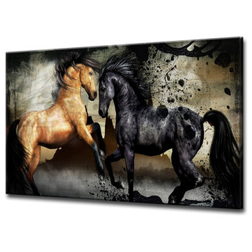 Equestrian Saddle Ink I' ArtPlexi by Ready2HangArt, 16" H x 24" W