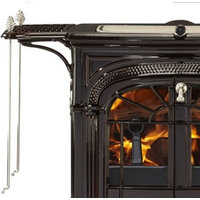 Monessen Warming Shelf in Classic Black for Intrepid II Wood Stove