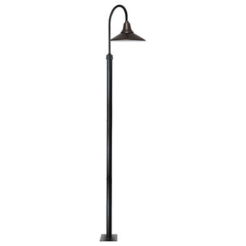 Cocoweb 18" Calla LED Outoor Post Light in Mahogany Bronze With 11' Post