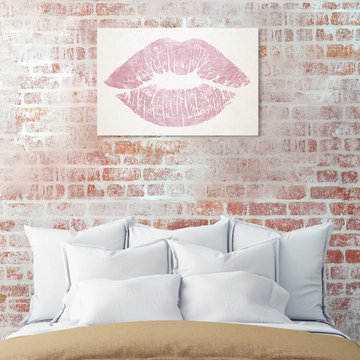 Oliver Gal 'Solid Kiss Rose Quartz' Canvas Art