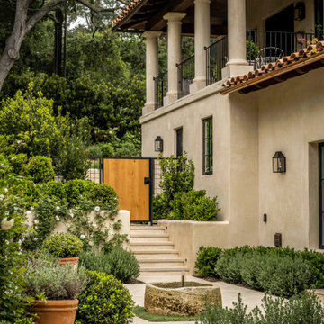 Cold Springs Road Montecito Mediterranean Landscape