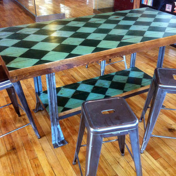 Industrial Harvest Table