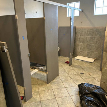Commercial restroom remodeling