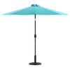 Flash Furniture Sunny Teal Umbrella & Black Base Set GM-402003-UB19B-TL-GG