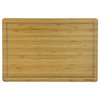Bamboo Cutting Board, Juice Groove, Natural, 12"x15"