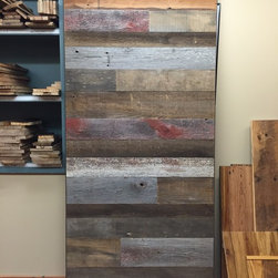Antique Red Barnwood Custom Barn Door - Interior Doors