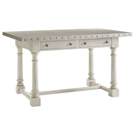 Lexington Oyster Bay Hidden Lake Bistro Table, Light Oyster Shell