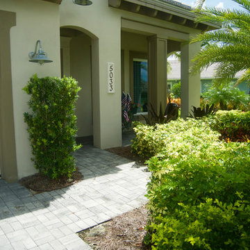 Tropical Full Yard Landscape in Naples FL