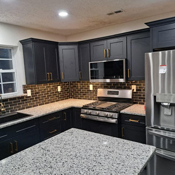 Modern Black Kitchen Remodel in South New Jersey
