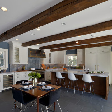 Expansive Transitional Kitchen Overlooking the Hudson