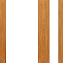 Prehung 1-lite Patio Brazilian Mahogany Wood IG Glass Sidelight Door - Patio Doors