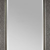 27"x43" Silver Mosaic Framed Wall Mirror