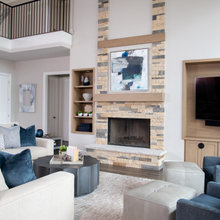 Living Room With Fireplace