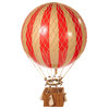 Jules Verne Decorative Hot Air Balloon, Red