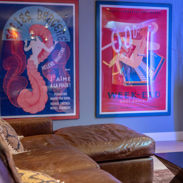 A High-Tech Basement Redesign Infused with Art and Innovation