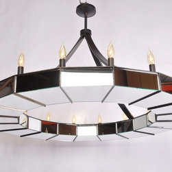 Deco Mirror Ring Light - Chandeliers