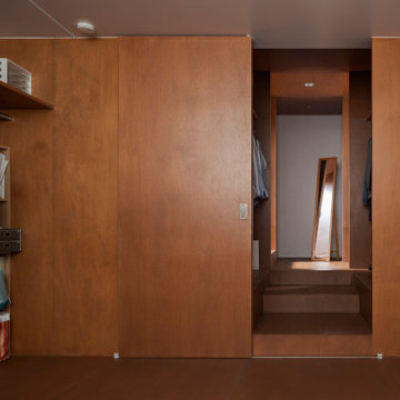 bedroom and walk-through closet